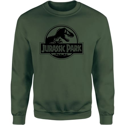 Jurassic Park Logo Sweatshirt - Green - XXL