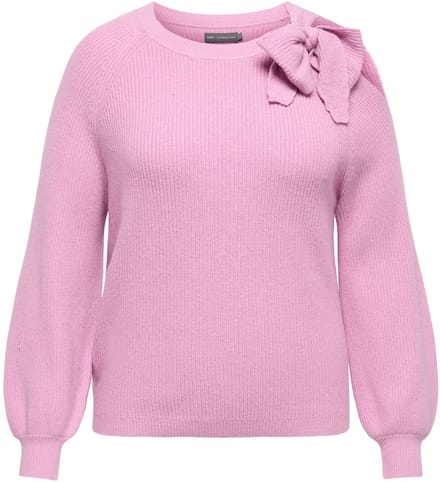ONLY CARMAKOMA - CARKALA L/S O-NECK BOW KNT - Meisjes - Gebreide truien