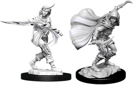Miniatuur Figuren - Karakters - Tabletop Gaming - Menselijke Schurk - 6 Stuks - Wit Pixel 1