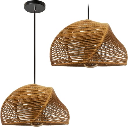Toolight App1316-1Cp Hanglamp Bruin 17X25X17Cm