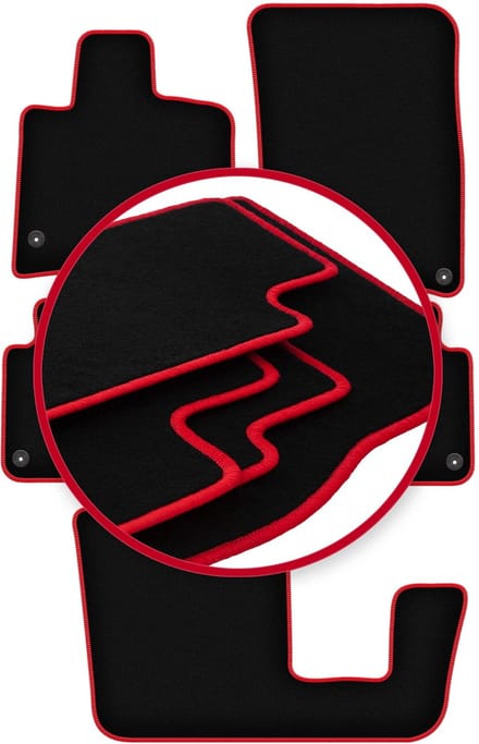 CARLUX-RED automatten voor: Audi Q7 I 4L SUV (2005-2015)