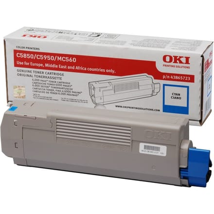 OKI 43865723 toner cartridge cyaan (origineel)