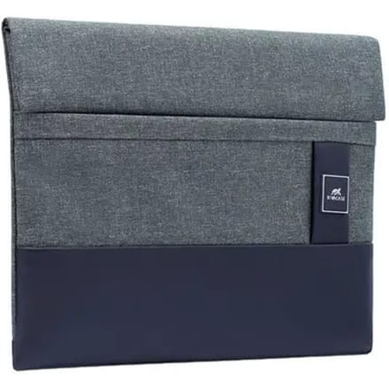 Rivacase 8803 33,8 cm (13.3") Opbergmap/sleeve Blauw, Grijs