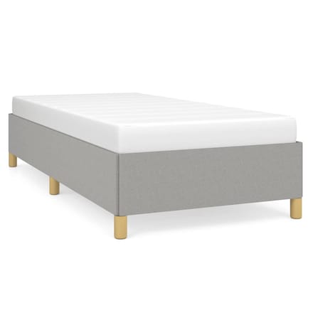 vidaXL - Bedframe - zonder - matras - 90x200 - cm - stof - lichtgrijs