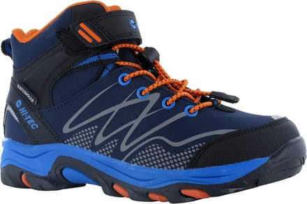 Hi-Tec Blackout Mid Polyester Soft Shell Jongens Marine/Oranje/Meerblauwe Wandelschoenen