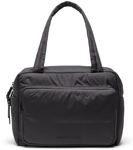 Herschel schoudertas reistas met laptopvak Cloudform Duffle Black zwart