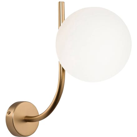 Maytoni Rendez-vous wandlamp, witte glazen kap