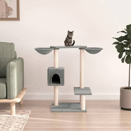 Maison Exclusive - Arbre à chat avec griffoirs gris clair 82 cm gris