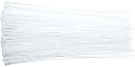 100x Kabelbinders Wit 190x2,5mm - Sterk Nylon Materiaal