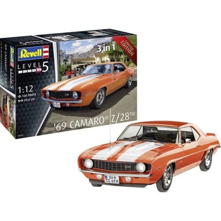 Revell Modelbouwpakket Auto - 07727 '69 Chevrolet - Chevy Camaro - Amerikaanse Auto Plastic - 1:12 - Modelbouw