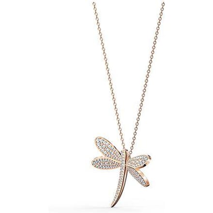 Swarovski Eeuwige Bloem Libelle Ketting Damesketting Wit 5524856 Box (Random Color),F,White white