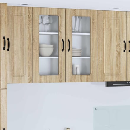 vidaXL - Vaatwasserpaneel - Kalmar - 2 - st - Sonoma - Eik - Bewerkt - hout