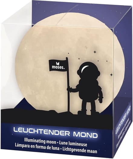 Moses Led-lamp Lichtgevende Maan Met Timerfunctie 10 Cm