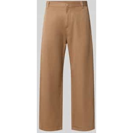 relaxed fit stoffen broek met wol model 'Brady'