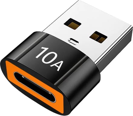 DrPhone SwiftLink USB 3.0 naar USB-C Adapter – 10A Snelladen – 10Gbps Dataoverdracht – Type-C Converter – Zwart