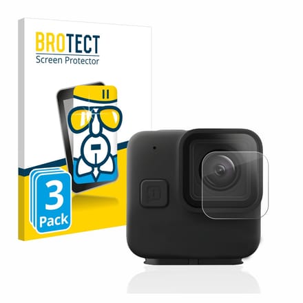 Screenprotector 3 Stuks voor GoPro Hero 11 mini Lens (Behuizing) Beschermglas transparant