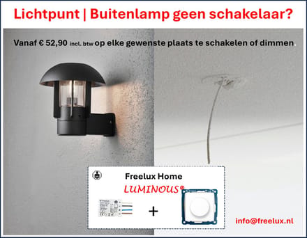 Freelux Smart Led Dimmer / Draaiknop Set - Zigbee 3.0 - Philips Hue - Lichtpunt - Buitenlamp z schakelaar
