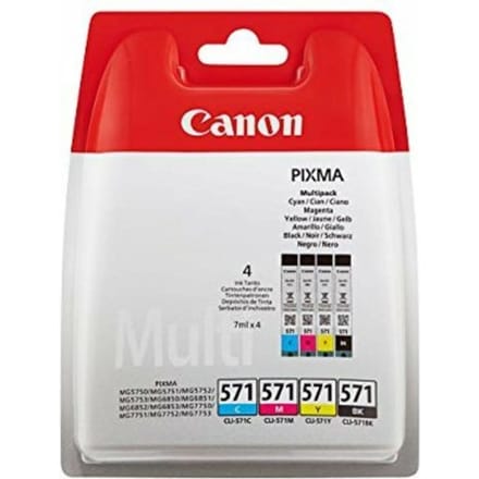 Canon CLI-571BK/C/M/Y Inktcartridge 4-kleuren Multipack