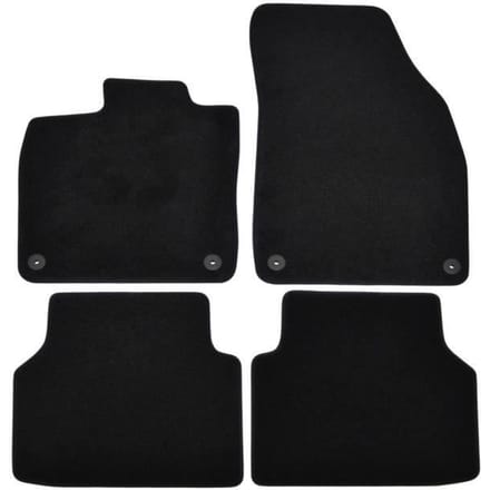 Tapis de sol - Skoda - Enyaq - Noir - 4 pièces - Renforcé sous les pédales