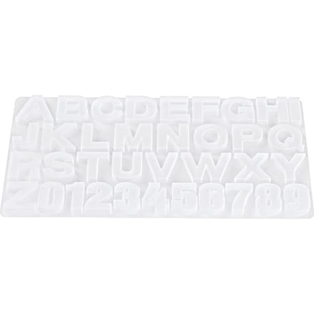Gietvorm van silicone "Letters & Nummers"