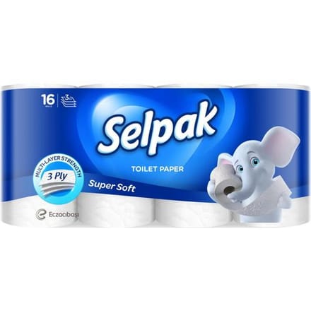 Selpak Toiletpapier Wit 3-laags 16 Rollen (Superzacht)