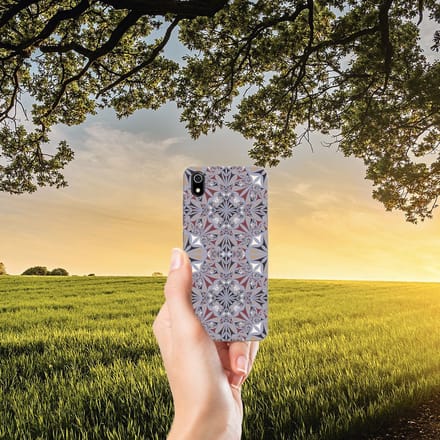 Xiaomi Redmi 7A TPU Siliconen Hoesje Flower Tiles