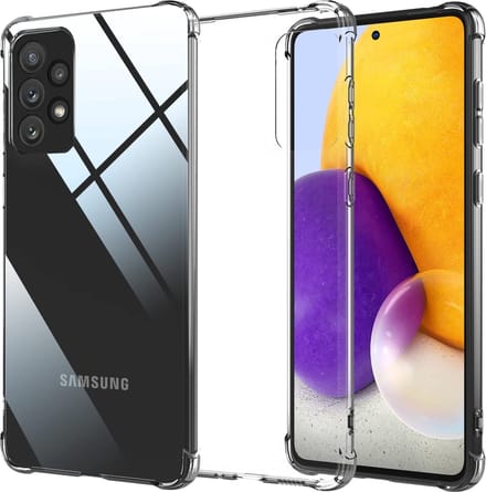 Shockproof Flexibele achterkant Silicone hoesje transparant Geschikt voor: Samsung Galaxy A73 5G