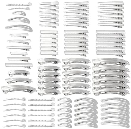 140-delige Flat Crocodile Haar Clips Set voor Dames - DIY Haar Accessoires