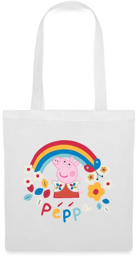 Peppa Pig Regenboog Tas Van Stof Schoudertas