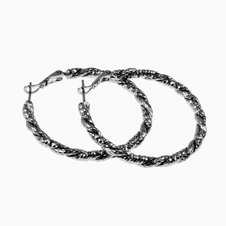 ∅40mm Gedraaide Oorringen Dames - Geplateerd - Twisted Oorbellen XUPING