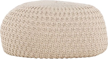 Sam poef beige.