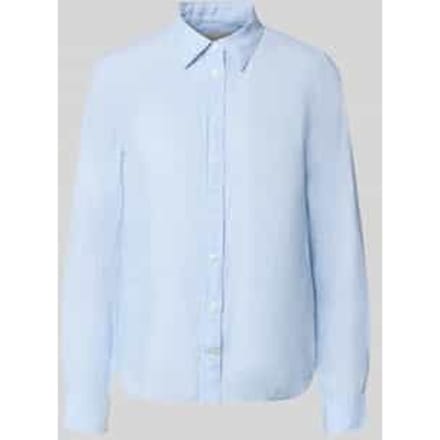 blouse met zijdege en overhemdkraag