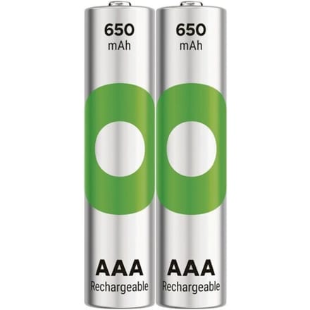 ReCyko, NiMH-accu, AAA (micro), 650 mAh, verpakking van 2 stuks
