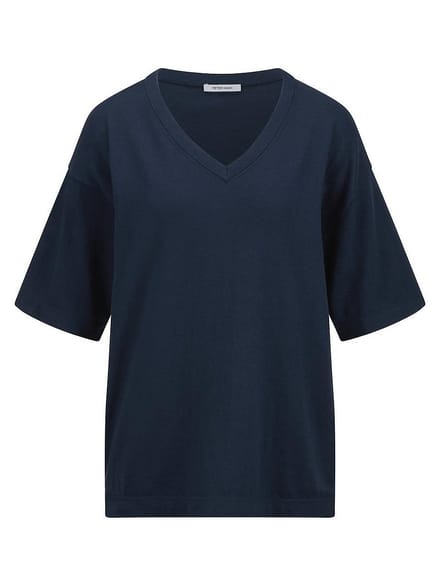 Trui V-hals Van Peter Hahn blauw