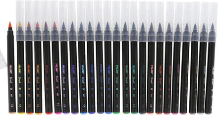 Set Viltstiften Milan Penseel 24 Onderdelen Multicolour