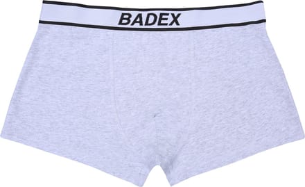 Grijze katoenen herenboxershort BADEX
