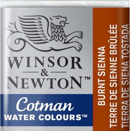 W&N Cotman Aquarelverf Half Napje Burnt Sienna