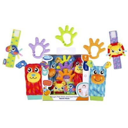 Playgro Pals Wrist and Foot Finder Rattle Pack Grijp- en bijtspeelgoed