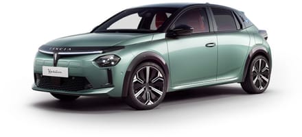 Lancia Ypsilon 2025 green with black roof 1:43