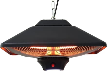 Terrasverwarmer met afstandbediening - Heater - Terrasheater - 2000 Watt - Zwart