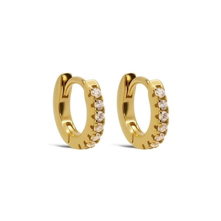 Karma Oorringen Hoop Zirkonia 10mm Goudkleurig