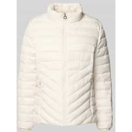 Slim fit gewatteerd jack met opstaande kraag