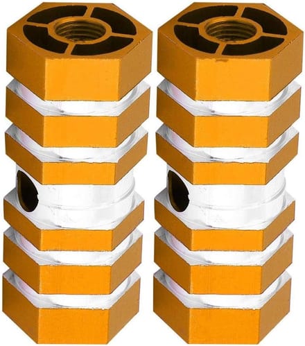 Fiets Achteras Pegs - Voetsteunen Fiets - Extra Vervoer - Antislip Ontwerp - 6.5 cm Lengte - Goud