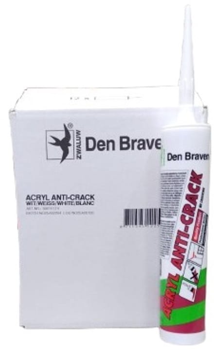 Den Braven Zwaluw Acryl Anti Crack wit 310 ml doos stuks