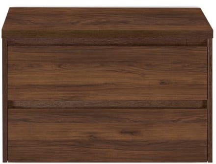 Dante Badmeubelset 80 cm - Walnoot - Wastafelbovenblad