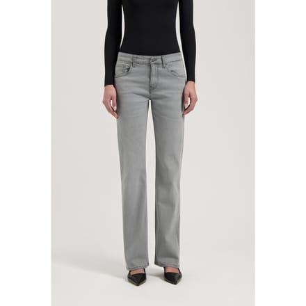Mud Jeans Carry Mid Straight Light Grey Taglia: W30L34 | Jeans straight fit Outlet | Donna | Grigio