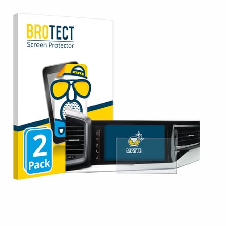 BROTECT - Screenprotector voor Audi A1 Sportback 2019 MMI Navigation Plus 10.1" - Folie Beschermfolie matte 2 Stuks