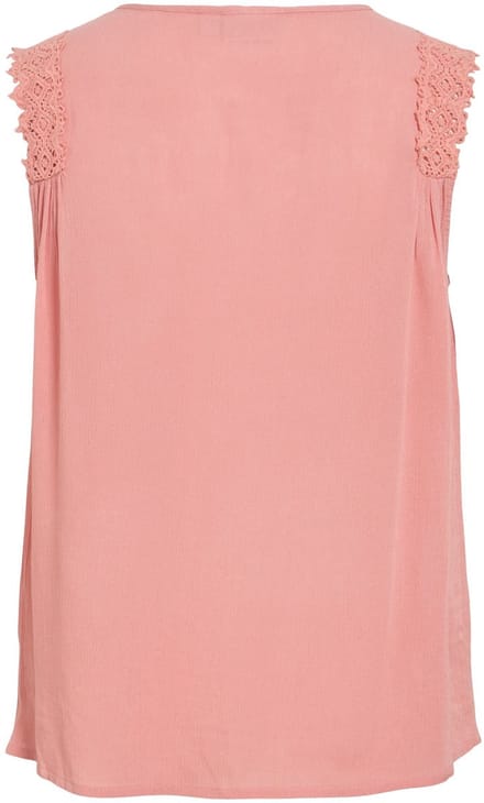VILA - VILINDY O-NECK S/L TOP/PB - Dames - Blouses