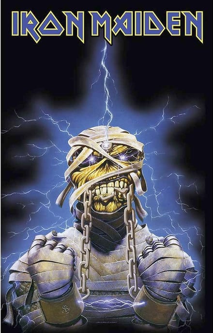 Iron Maiden Textiel Poster Flag Powerslave Multicolours