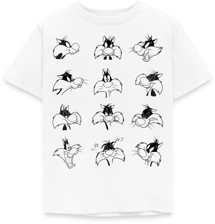 Looney Tunes Sylvester Facial Expressions T-Shirt Kinderen